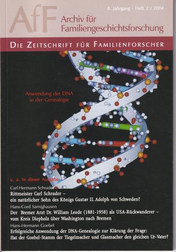 Archiv für Familiengeschichtsforschung - Heft 2 (2004 (8. Jg.)) 
