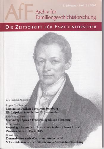 Archiv für Familiengeschichtsforschung - Heft 2 (2007 (11. Jg.)) 