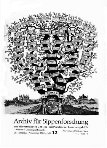 Archiv für Sippenforschung - Einzelheft, Band 12 (1963 (29. Jg.)) 
