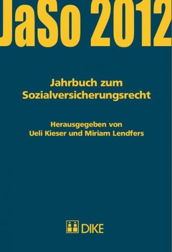Jahrbuch zum Sozialversicherungsrecht 2012 