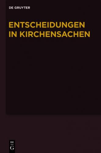 Entscheidungen in Kirchensachen seit 1946 / 1.1.-30.06.2011 (Ebook - EPUB) 