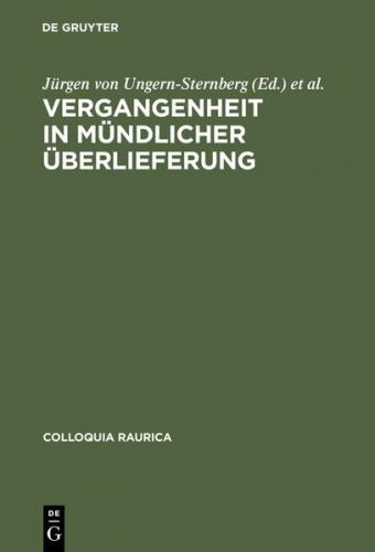 Vergangenheit in mündlicher Überlieferung (Ebook - pdf) 