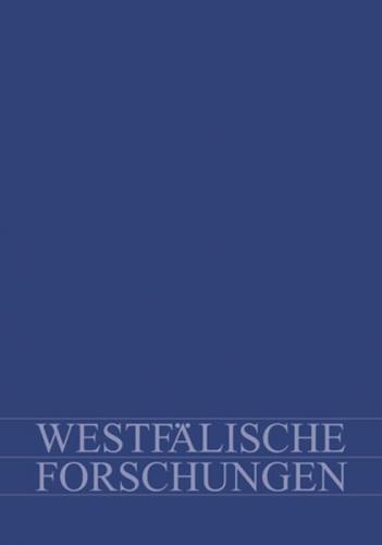 Westfälische Forschungen. Zeitschrift des Westfälischen Instituts... 