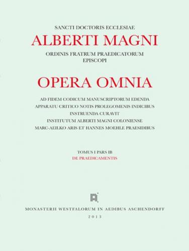 Opera Omnia / De Praedicamentis 
