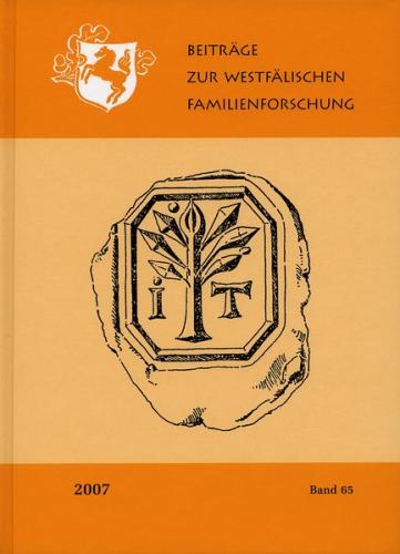 Beiträge zur westfälischen Familienforschung 