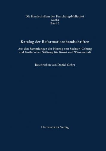 Katalog der Reformationshandschriften 