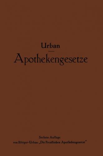 Apothekengesetze (Ebook - pdf) 