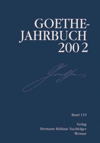 Goethe-Jahrbuch 