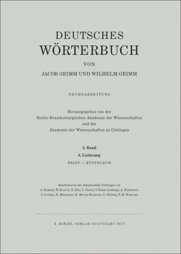 Grimm, Dt. Wörterbuch Neubearbeitung 
