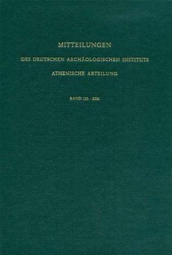 Mitteilungen des Deutschen Archäologischen Instituts. Athenische Abteilung 