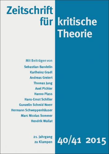 Zeitschrift für kritische Theorie / Zeitschrift für kritische Theorie, Heft 40/41 (Ebook - EPUB) 