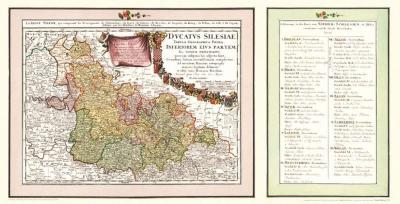 Historische Karte: Nieder-Schlesien, 1725/1745 (Plano) 