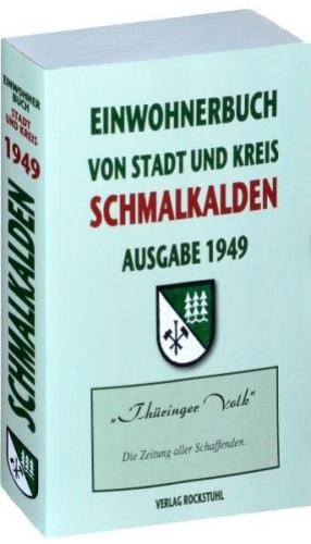 Einwohnerbuch | Adressbuch von Stadt und Kreis Schmalkalden - Ausgabe 1949 in THÜRINGEN 