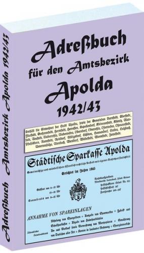 Adreßbuch Einwohnerbuch Stadt und Land APOLDA 1942-1943 