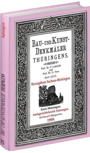 [HEFT 35] Bau- und Kunstdenkmäler Thüringens. Kreis Meiningen - Amtsgerichtsbezirk SALZUNGEN 1909. 