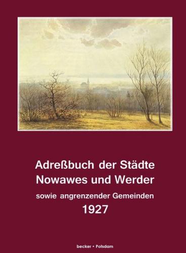 Adreßbuch der Städte Nowawes und Werder 1927 