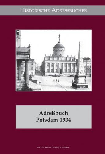 Adreßbuch der Stadt Potsdam 1934 