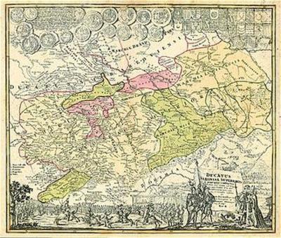 Burgen-, Ritter- und Klosterkarte Thüringen und Sachsen 1000-1400 