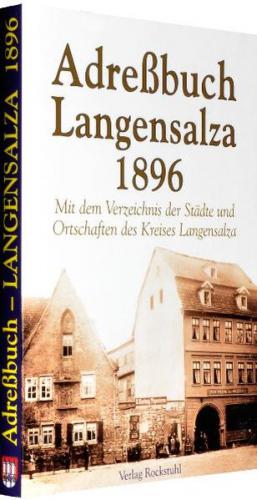 Einwohnerbuch Adressbuch Stadt und Kreis LANGENSALZA 1896 in THÜRINGEN 