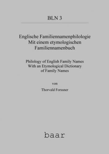 Englische Familiennamenphilologie 
