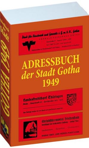 Adreßbuch der Stadt GOTHA 1949 in Thüringen 