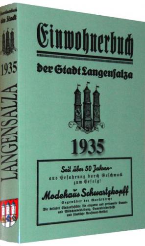 Adreßbuch /Einwohnerbuch der Stadt Langensalza 1935 