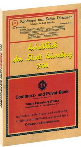 Adressbuch der Stadt EISENBERG 1938 